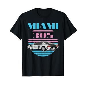 Miami 305 Florida City Beach 80S T-Shirt